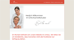 Desktop Screenshot of chris-kosmetik.de